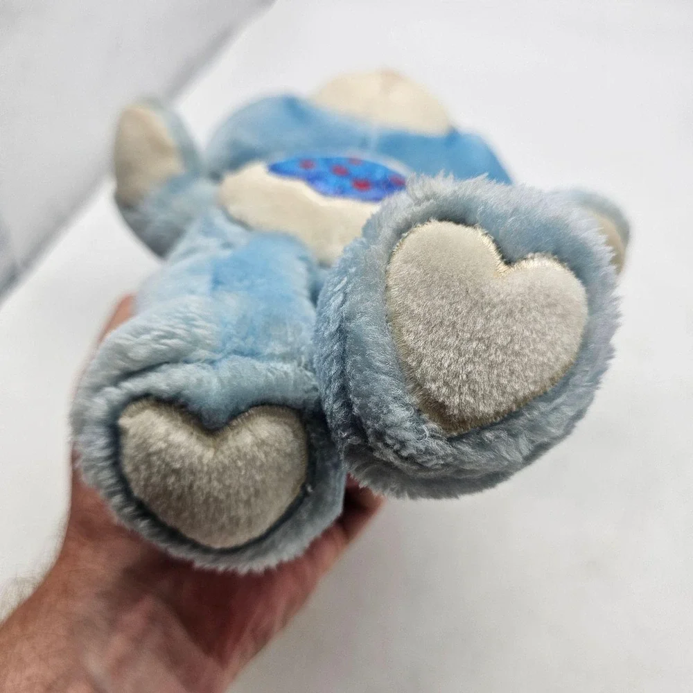 Vintage Kenner Care Bears Grumpy Bear Plush Stuffed Small Blue 1983 Washable